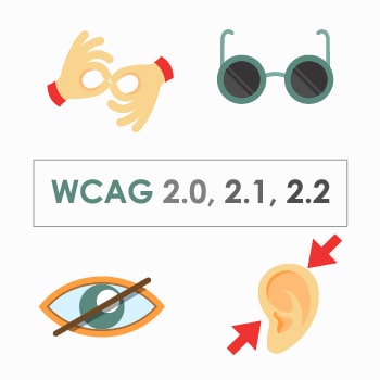 WCAG 2.0, 2.1, 2.2